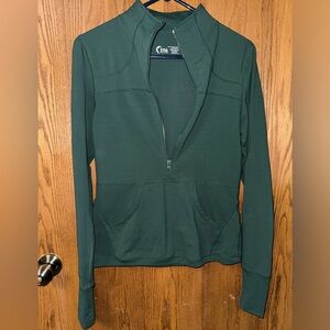 ZYIA Active Half-Zip Pullover - Army Green